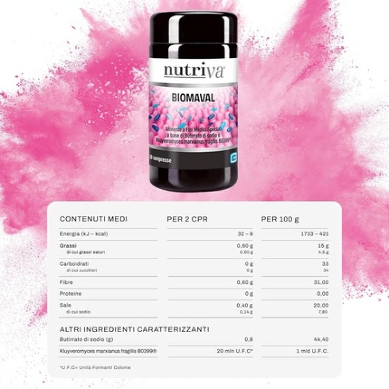 Giuriati Group Nutriva Biomaval 20 Tablets