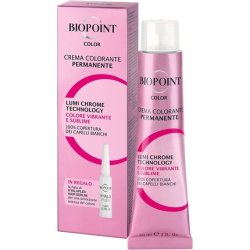 Biopoint Colour Cream Permanent Colouring 60ml with Hyaluplex Hair Serum 3ml - Medium Brown
