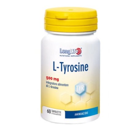 L-Tyrosine 500mg LongLife 60 Coated Tablets