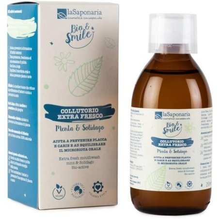 Mint and Solidago Bio Mouthwash 250ml by La Saponaria