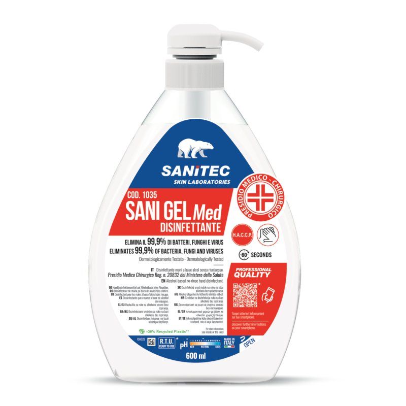 Sanitec 1035 hand sanitizer 600 ml Pump bottle Gel