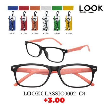 Look Optics Look Classic 0002 C4 3.00 Classic Glasses