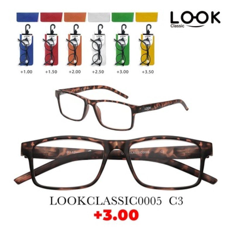 Look Optics Look Classic 0005 C3 3.00 Classic Glasses