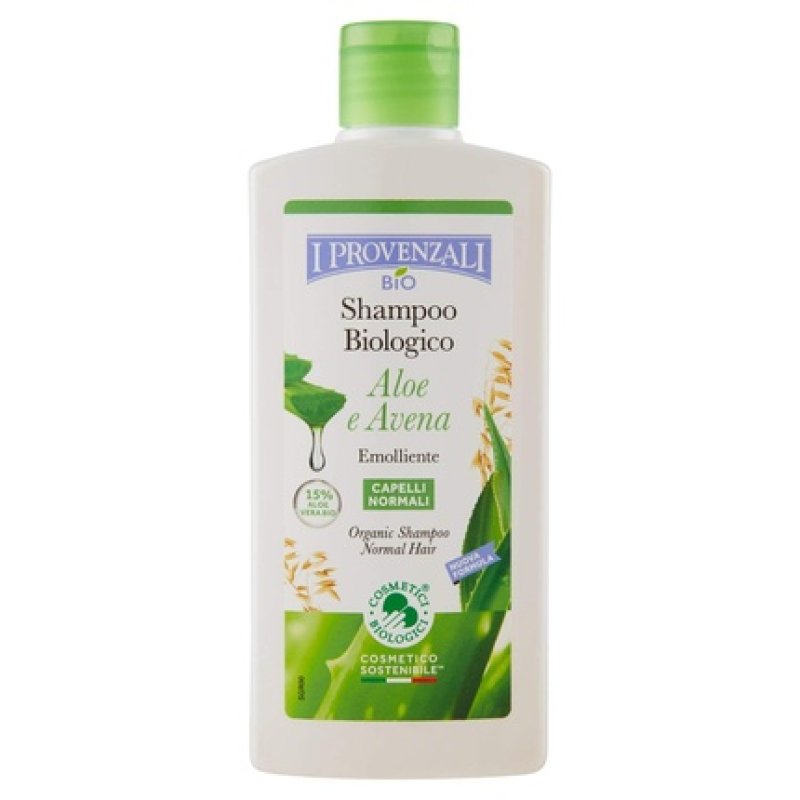 I Provenzali Bio Natural Shampoo with Aloe and Avena for Normal Hair 100% Vegan