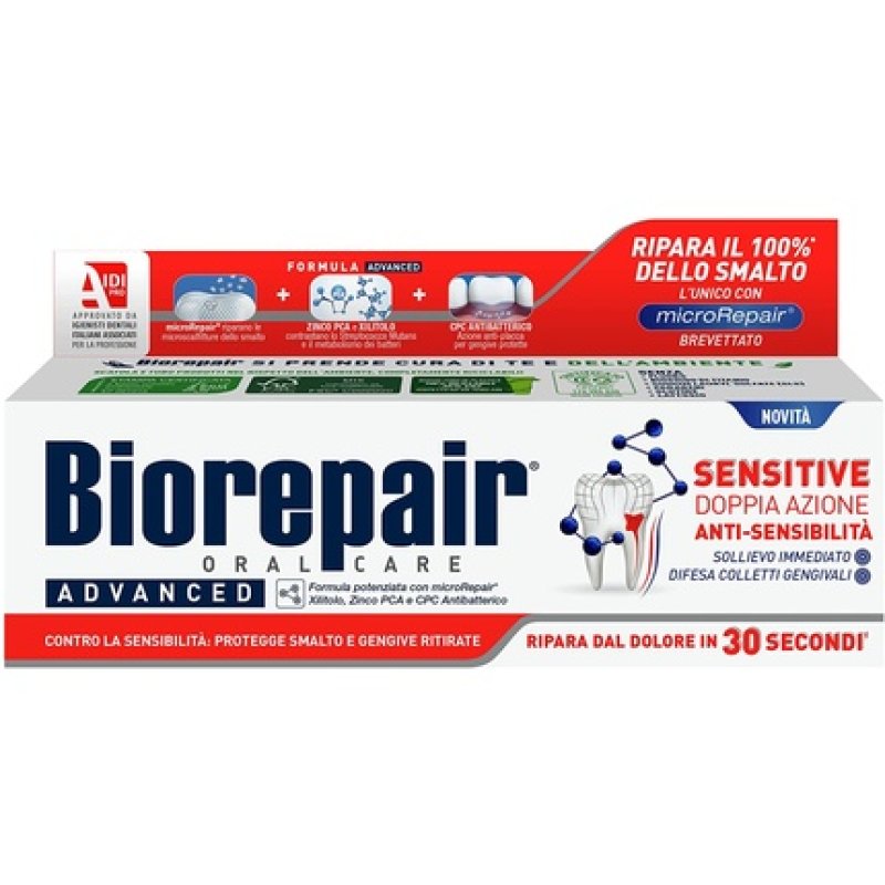 Biorepair Advanced Sensitive Oral Care Toothpaste with microRepair 75ml 2.5fl.oz