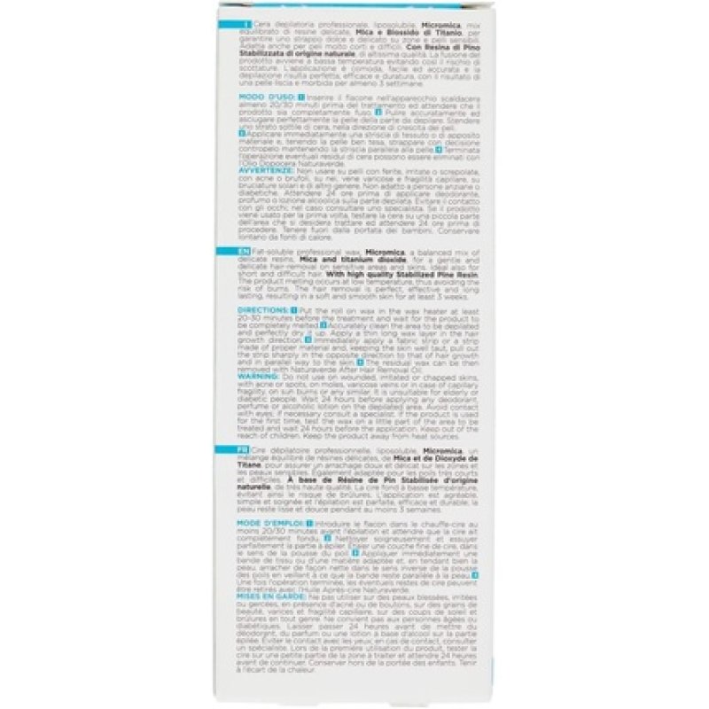 Naturaverde Micromica Wax Cartridge for Sensitive Skin and Short, Difficult Hair 100ml