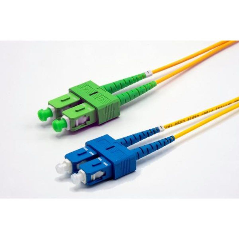 5m SC-APC/SC-UPC G652D OS2 2.0mm LS0H yellow zip cord