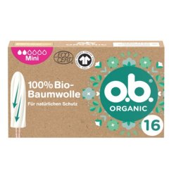 O.B. Tampons Organic Mini - 16 Pieces