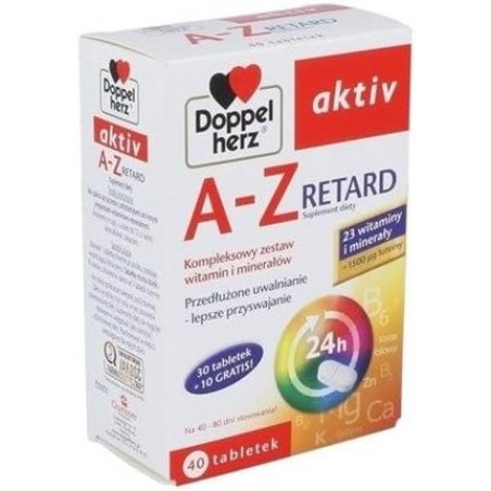 Doppelherz Aktiv AZ Retard Optimal Energy and Resistance 40 Tablets