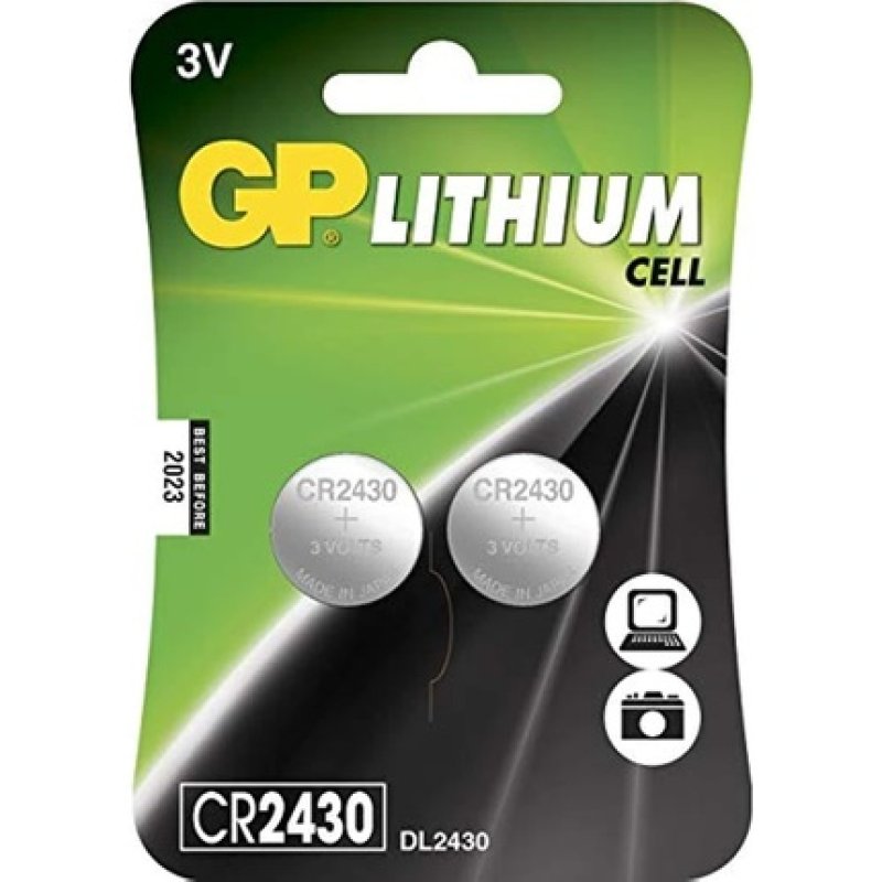 GP Lithium Button CR2032 DL2032 Battery - Pack of 4