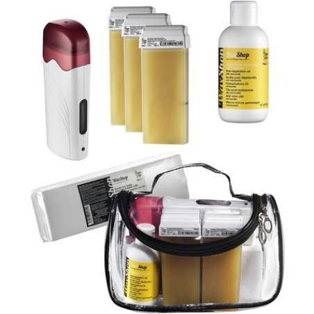 Peggy Sage Hair Removal Set With 4 Waxes, Heater, Strips, And Oil