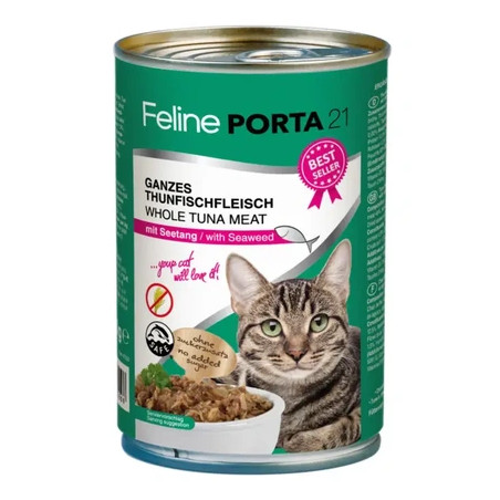 Porta21 - Feline Whole Tuna with Seaweed - 400 g