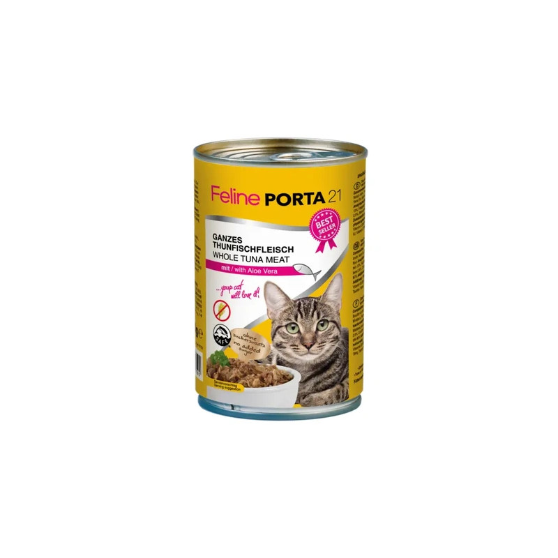 Porta21 - Feline Whole Tuna with Aloe Vera - 400 g