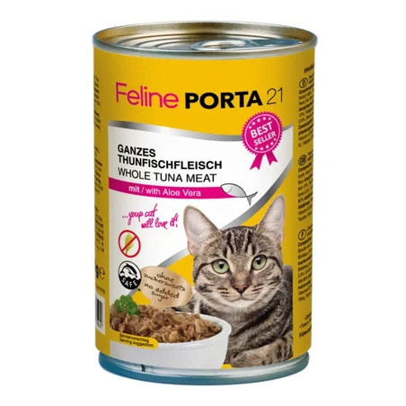 Porta21 - Feline Whole Tuna with Aloe Vera - 400 g