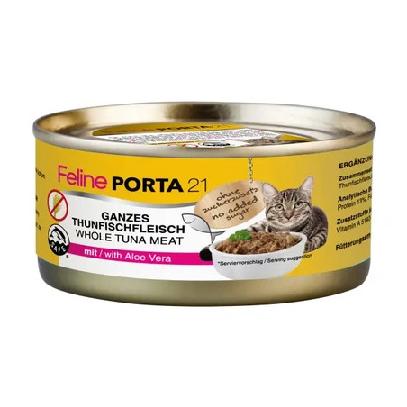 Porta21 - Feline Whole Tuna with Aloe Vera - 156 g
