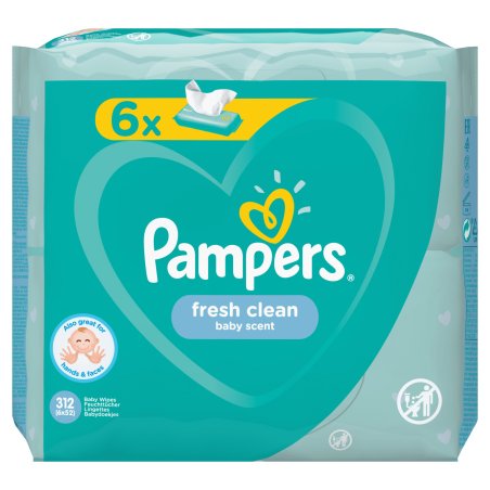 Pampers Fresh Clean 81688049 lingette pour bébés 312 pièce(s)