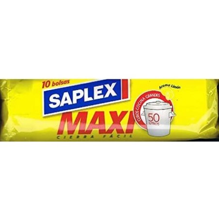 Saplex Anti-Drip Easy Close Bin Bags for Large Kitchen Bins 50 Litre (70 x 75cm)