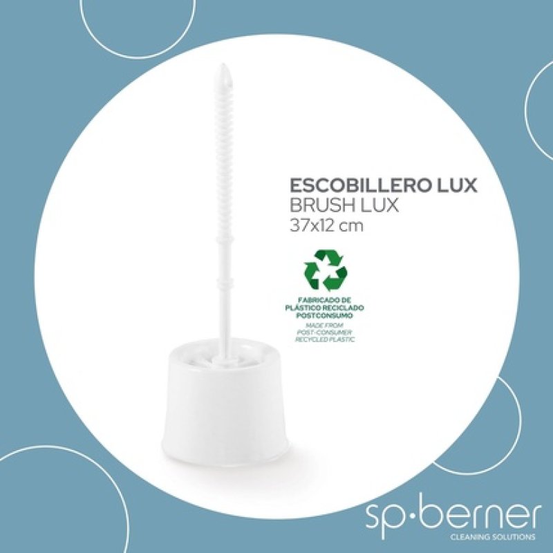 Plastic Toilet Brush Holder White SP Berner