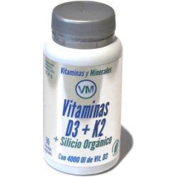 Ynsadiet Vitamin D3 and K2 with Organic Silicon 90 Capsules