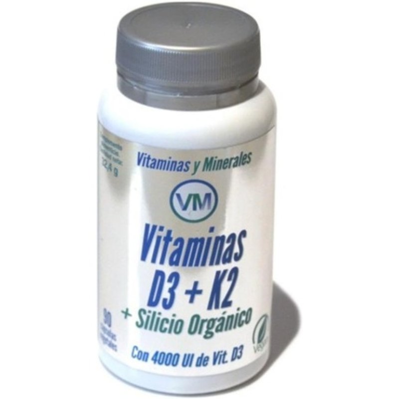 Ynsadiet Vitamin D3 and K2 with Organic Silicon 90 Capsules