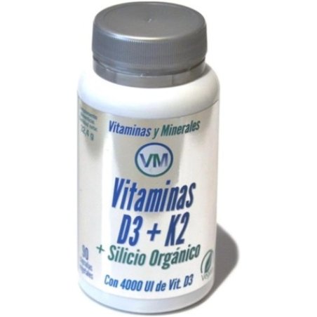 Ynsadiet Vitamin D3 and K2 with Organic Silicon 90 Capsules