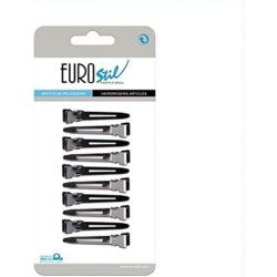 EUROSTIL 10 Small Wide Metal Tweezers - Pack of 10