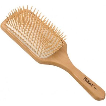 Eurostil Square Bellows Brush with Large Wooden Handle