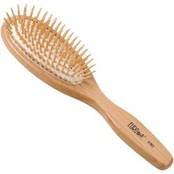 EUROSTIL Unisex Adults Oval Brush Large Bellows Wood Handle Black