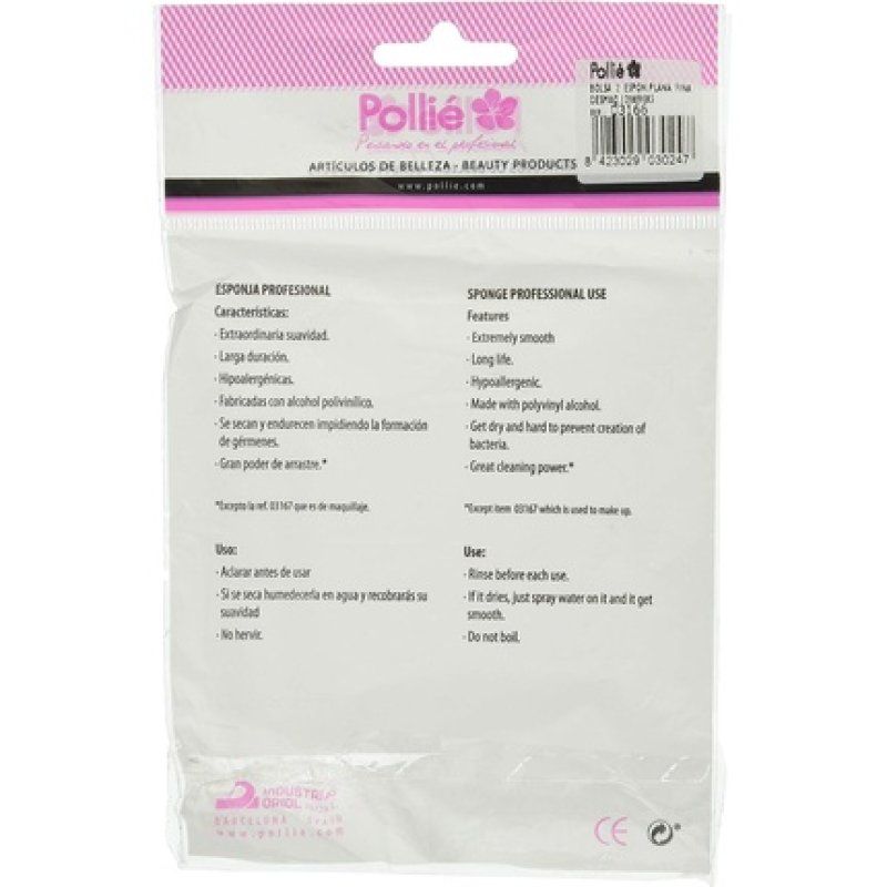 EUROSTIL Unisex Fine Flat Makeup Remover Sponge 2 Pack Black One Size