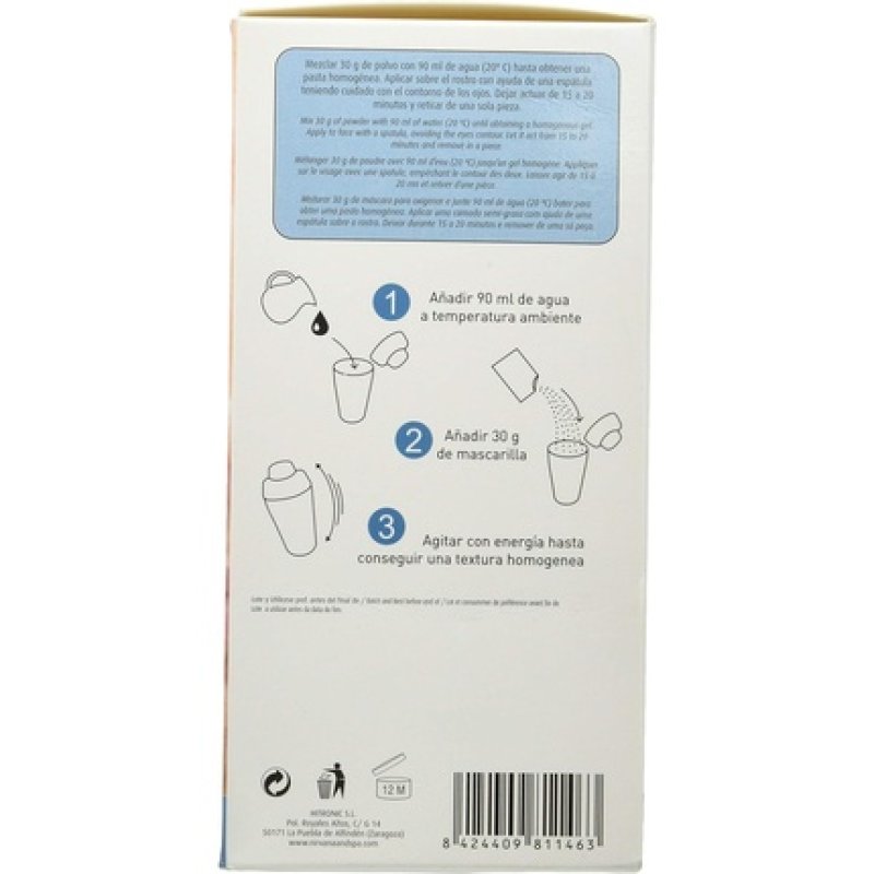 NiRVana Spa Pack Alginates Peel Off Mask 6 Monod Neutral Standard