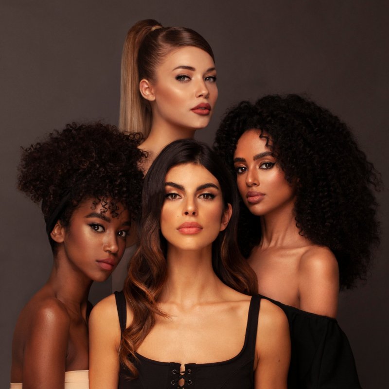 MESAUDA Multipurpose Face Palette Dark, 4x 5g