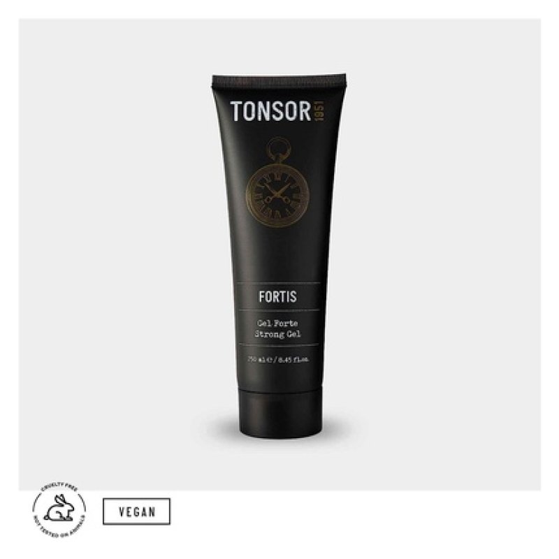Tonsor 1951 Fortis Hair Gel for Men Strong Hold Natural Water-Based Formula 250ml