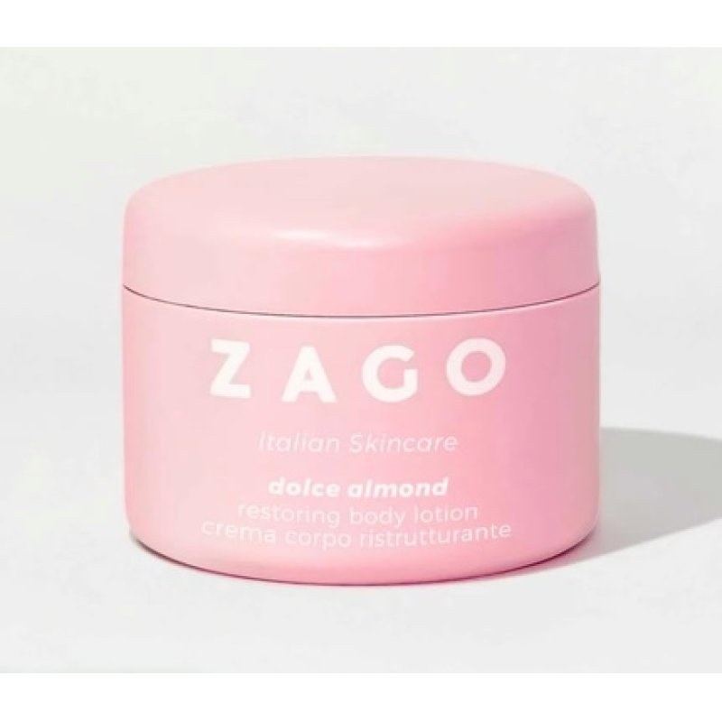 Zago Milano DOLCE ALMOND Restructuring Body Cream Vegan Made in Italy 250ml