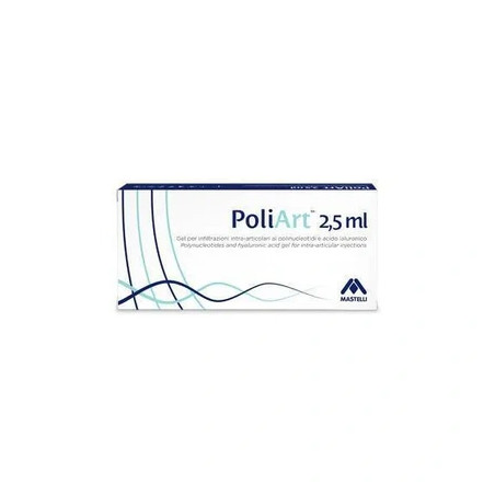 Mastelli Intra-Articular Syringe Poliart 20 Mg/Ml Hyaluronic Acid 25 Ml