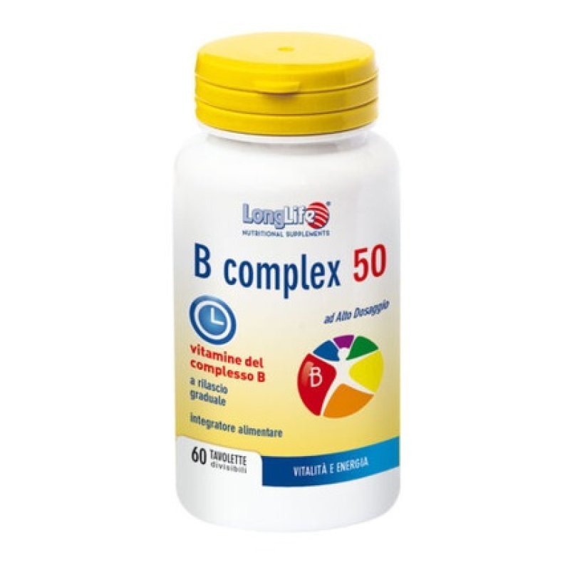 B-Complex 50 t/r LongLife 60 Divisible Tablets