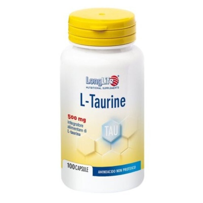 L-Taurine 500mg LongLife 100 Capsules
