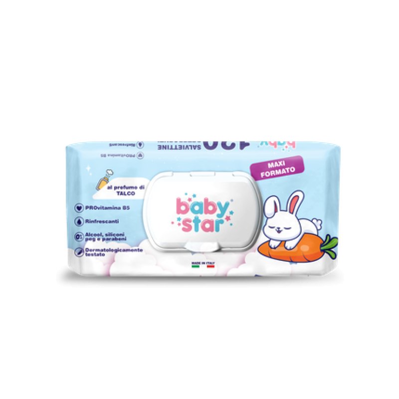 Babystar Baby Talcum Powder 120 Pieces - Gentle And Soft For Baby's Skin