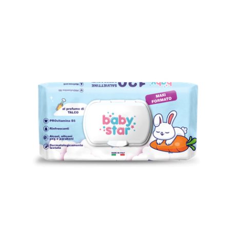 Babystar Baby Talcum Powder 120 Pieces - Gentle And Soft For Baby's Skin
