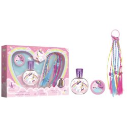 Eau My Unicorn Set with EDT 50ml, Eye Shadow, and Braids with Rubber Band