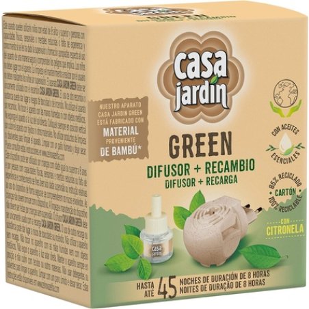 Casa Jardín Electric Diffuser Essential Oil with Citronella Up to 45 Nights 32ml