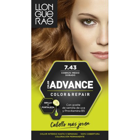 Llongueras Color Advance 7.43 Medium Golden Copper