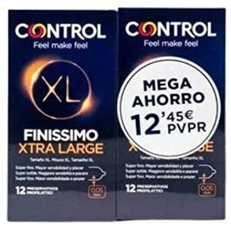 Duplo Condom Control Extra Thin 12 Pieces - Pack of 2