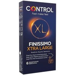 Control Sensitivity Finissimo XL Xtra Large 0.05mm Condom 6 Condoms