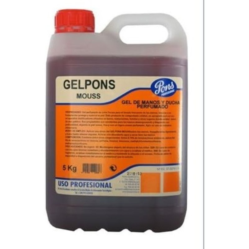 Pons Hand Gel Perfumed Mouss 5L 14260