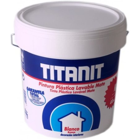 Titanlux - Titanit Plastic Paint, Matt White, 15l Ref. 029190015