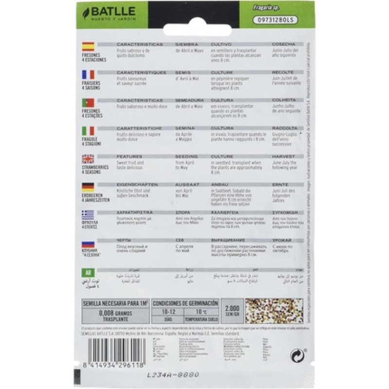 Battle Aromatic Seeds - 4 Season Strawberries 0.3g