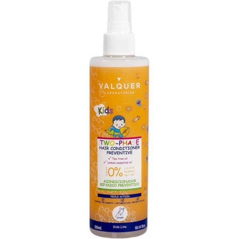 Laboratoires Valquer Preventive Biphase Conditioner for School Age Children Prevention of Lice with Tea Tree Oil Easy