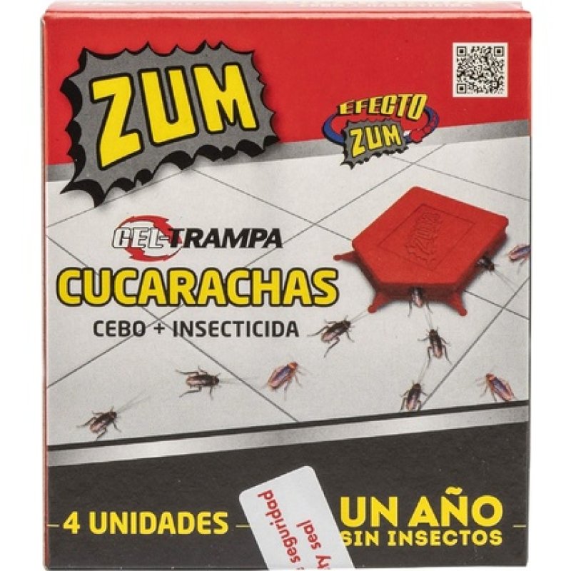 Zum Gel Trap Cucas 4 Units Red