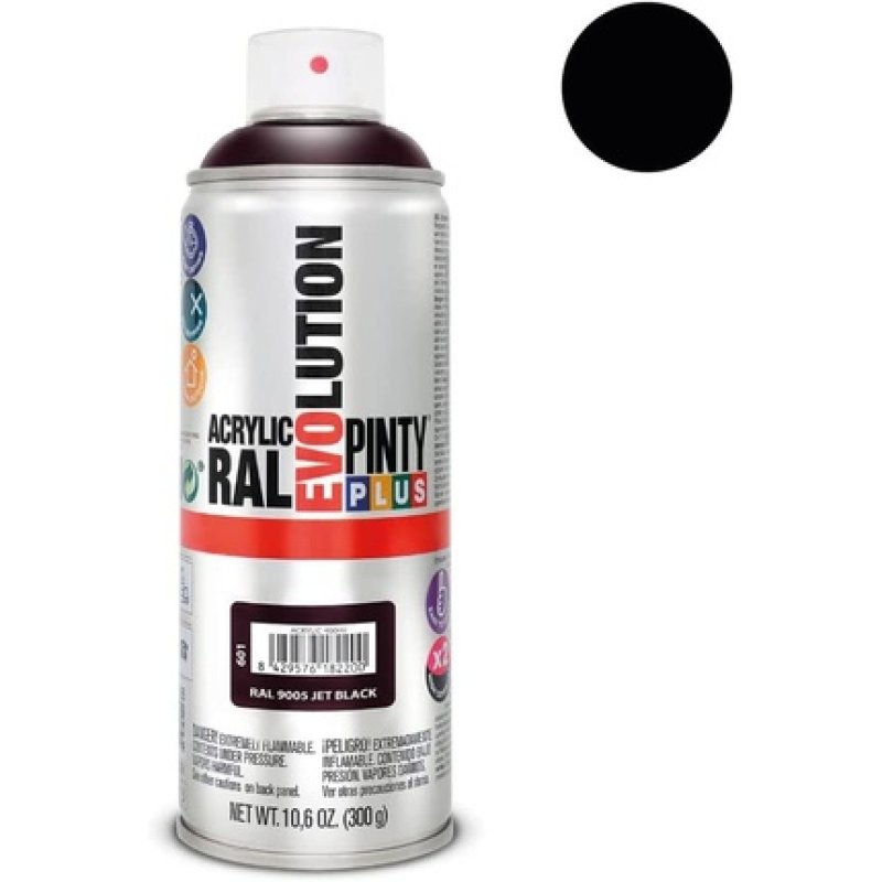 Pinty 601 Bomb 400 Ml Black Ral 9005 Glossy