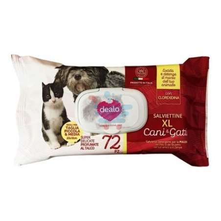 Dealo Soaked Wipes For Dogs Xl - 72 Pieces